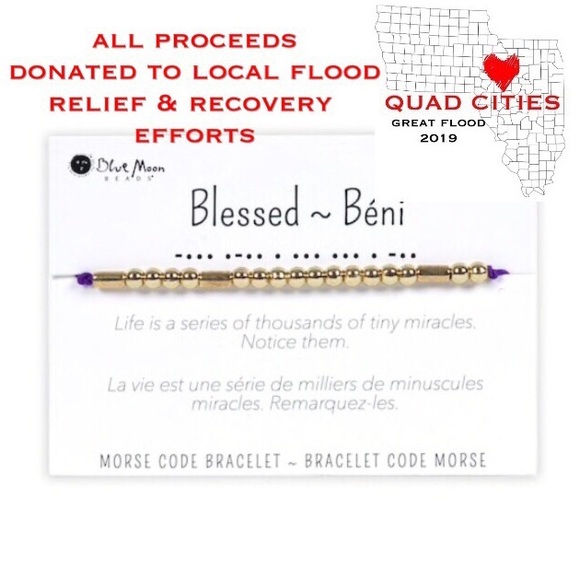 Baubl’d Jewelry - *FREE EARRINGS* Morse Code Bracelet BLESSED
